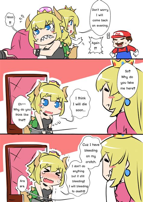 Princess Peach Mario And Bowsette Mario And 1 More Drawn By Sesield