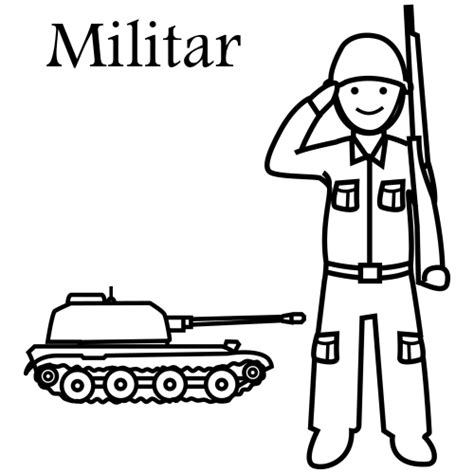 Militar Dibujos Trabajos Y Profesiones En 2021 Militar Material