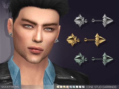 Stud Earrings For Men Sims Community The Sims4 Sims Resource