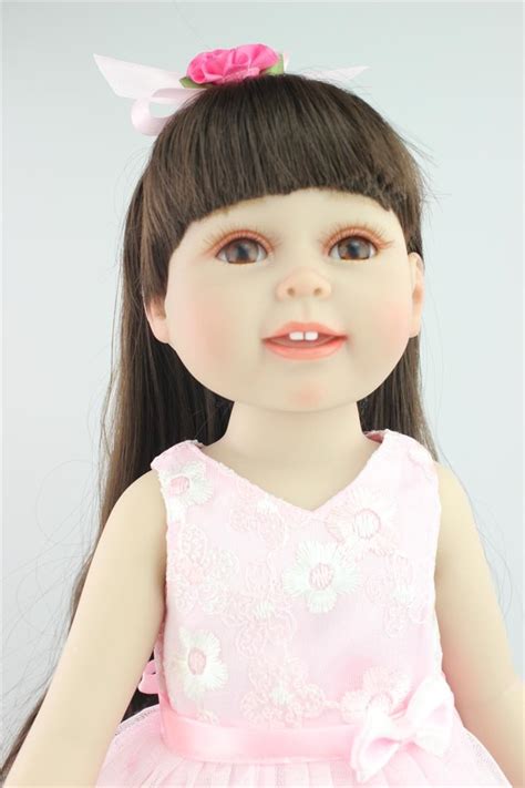 18 Inch American Princess Full Vinyl Girl Dolls Dressup Girls Doll