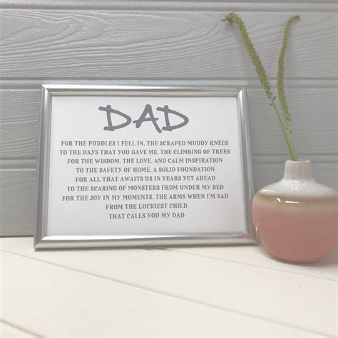 Celebrate your papa's bad dad jokes with dad & son matching shirts. Framed Dad Poem - Fathers Day Gift, From Son, From ...
