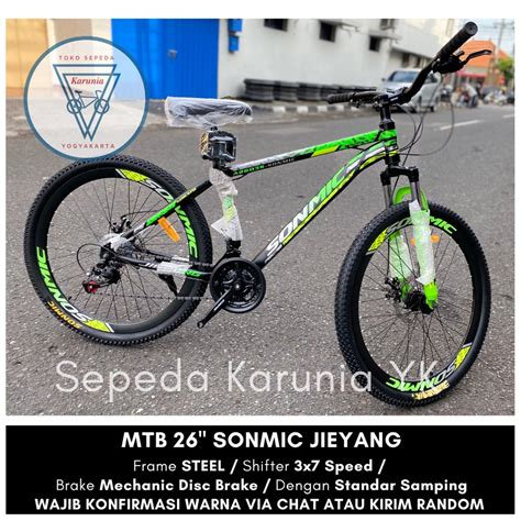 Jual Mtb Sonmic Inch By Jie Yang Speed Sepeda Gunung Dewasa