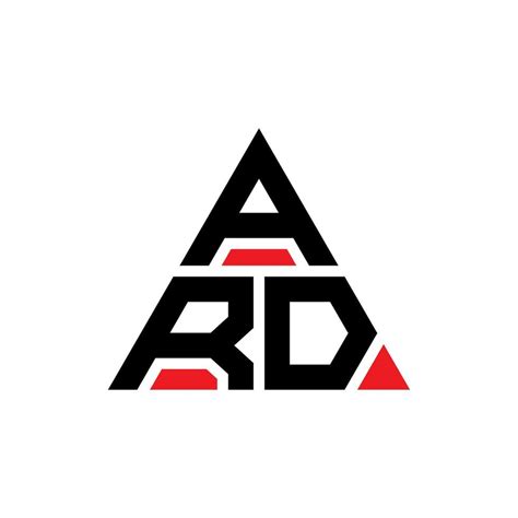 Ard Triangle Letter Logo Design With Triangle Shape Ard Triangle Logo