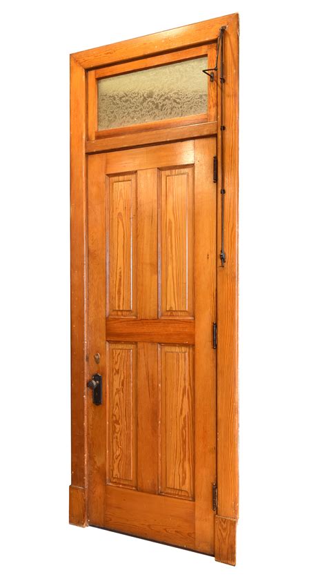 Old Growth Douglas Fir Panel Transom Door Architectural Antiques