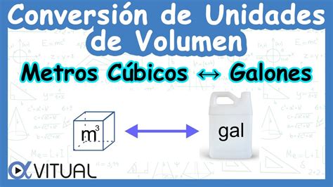🧊 Conversión De Unidades De Volumen Metros Cúbicos M³ A Galones Gal