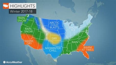 Us Winter Forecast La Niña To Fuel Abundant Snow In Rockies Bitterly Cold Air To Blast Midwest