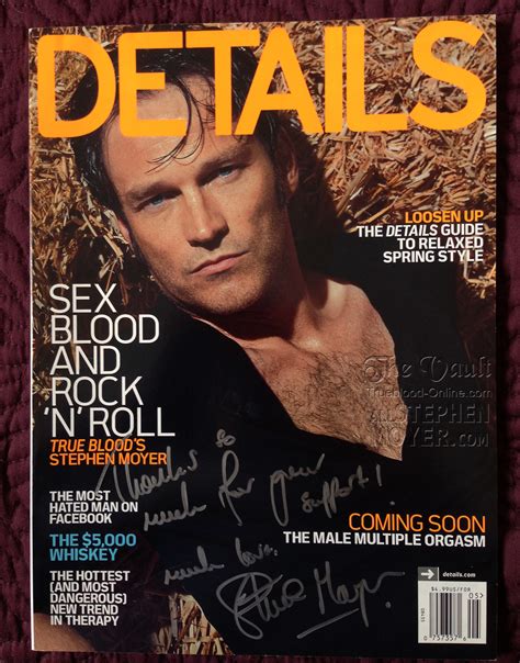 Another winner of a Details Magazine signed by Stephen Moyer