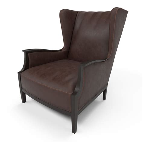 This leather wingback chair is going to last you a whole lot longer. 3D asset Leather Wingback Chair | CGTrader