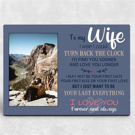 To My Wife Gift for Wife Custom Photo Plaque | 365Canvas