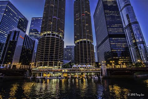 Originally built as apartments, the buildings were converted to condominiums in 1977. Marina Towers, Chicago | Chicago River Front | Tony Lau ...