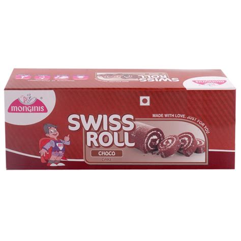 Monginis Chocolate Swiss Roll 100 G With Egg