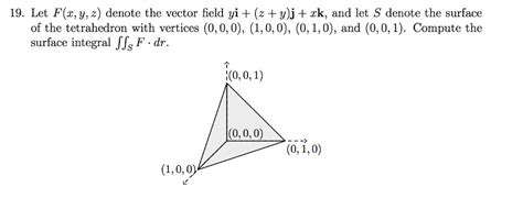 solved let f x y z denote the vector field yi z y j