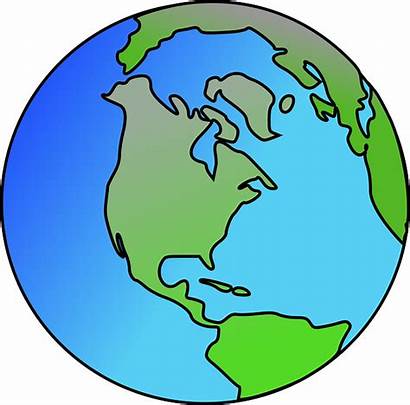 Globe America Earth North Clipart Drawing Bumi