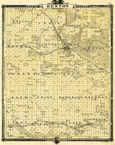 1875 Benton County Iowa