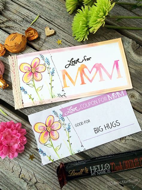 Personalized mother's day gifts don't get any more unique than this. Mother's Day Printable Coupon Book Gift - 100 Directions