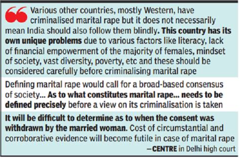 Dont Blindly Follow West In Criminalising Marital Rape Govt India