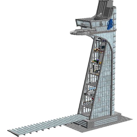 Lego Moc Avengers Tower Automated Maze Tilt System By Oky Rebrickable