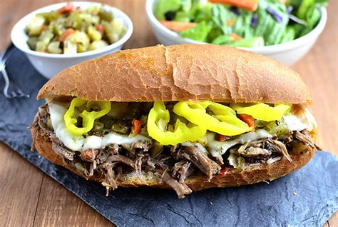 Because this recipe is loaded with ground beef plus an equal amount of veggies, one pound of ground beef is enough to make eight to. Crock Pot Italian Beef Sandwiches (Video) - Iowa Girl Eats