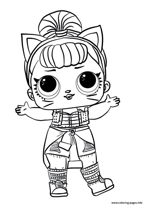 Lol Surprise Doll Troublemaker Coloring Page Printable