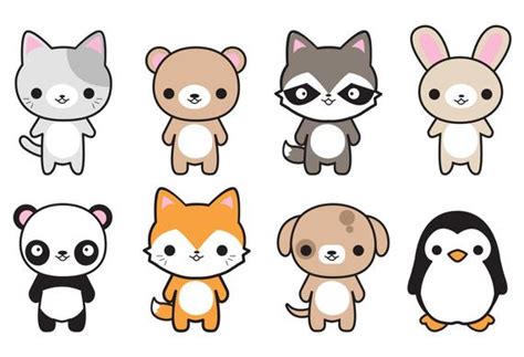 When you have a rough idea about the anatomy, you're ready to start drawing the cat. Premium Vector Clipart Cute Animals by LookLookPrettyPaper
