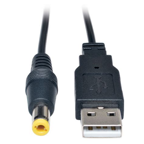 Computer cables types and descriptions. U152-003-N - USB to Type N 5V DC Power Cable, 3-ft.