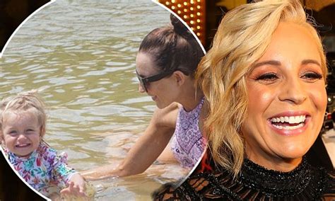 Carrie Bickmore Flaunts Her Curves In Bikini As She Dotes Upon Daughter