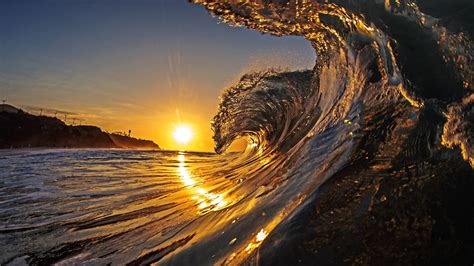 Lake tahoe in north ameri. waves, Sunset Wallpapers HD / Desktop and Mobile Backgrounds