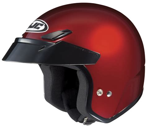 Hjc Adult Cs 5n Solid Wine Red 34 Open Face Motorcycle Helmet Dot Ebay
