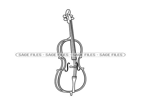 Cello Svg Cello Clipart Cello Files For Cricut Cello Cut Files For
