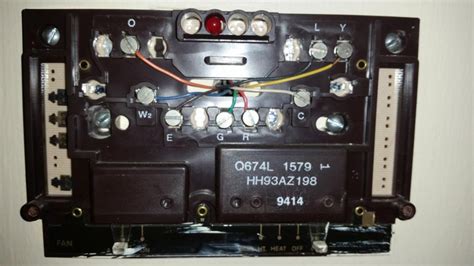 Here is my new thermostat connections: Need Some Help Wiring A New Thermostat - HVAC - DIY Chatroom Home Improvement Forum