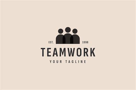 Premium Vector Teamwork Logo Vector Icon Illustration