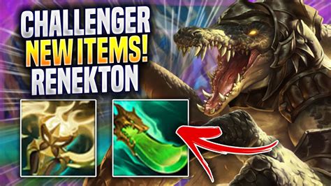 Challenger Tries Renekton With New Items Challenger Plays Renekton