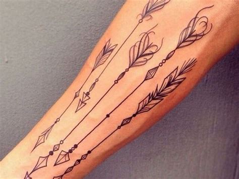 Geometric Tattoo 50 Positive Arrow Tattoo Designs And Meanings