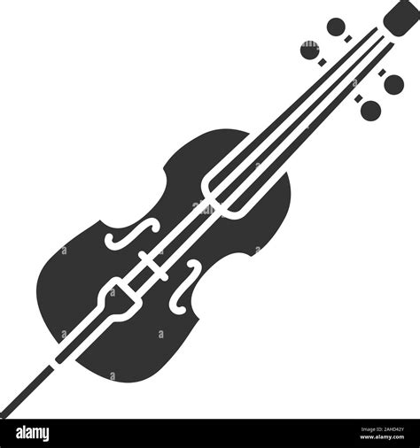 Cello Glyph Icon Violoncello Silhouette Symbol Negative Space