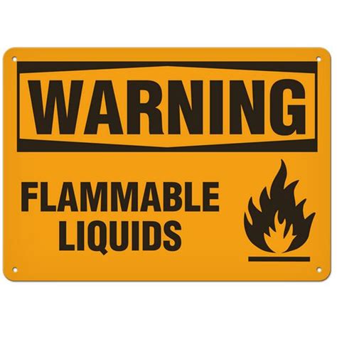 Buy GHS Safety SC3026AL Sign Warning Flammable Liquids 14 X 20