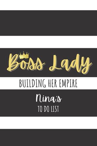 Boss Lady Building Her Empire Ninas To Do List Personalized Journal