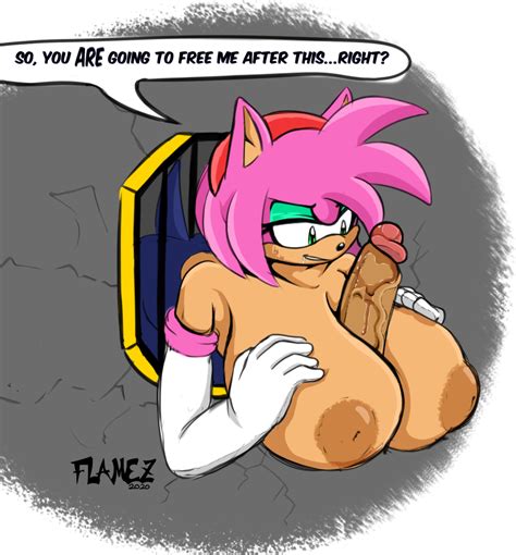 Rule 34 Amy Rose Anthro Armwear Big Breasts Breasts