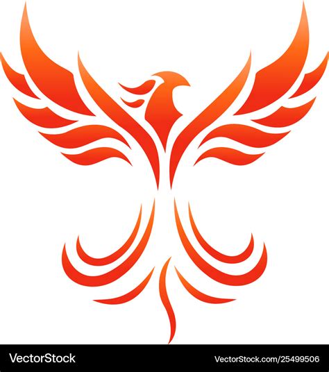 Phoenix Fire Logo Royalty Free Vector Image Vectorstock