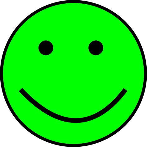 Smiley Grön Enkel Gratis Vektorgrafik På Pixabay
