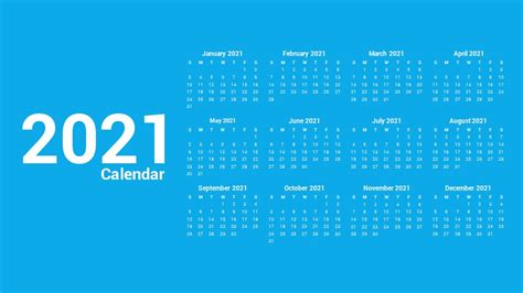 2021 Calendar Powerpoint Template Designs Slidesalad