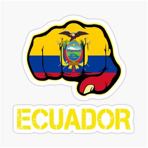 Ecuadorecuador Flagflag Of Ecuador Sticker For Sale By Shadiadiga