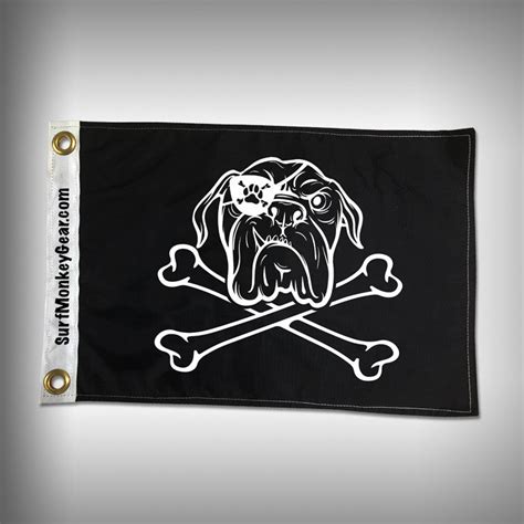Dog Pirate Flag Bull Dog Pirate Flag Surfmonkeygear