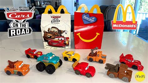 Mcdonalds Disney•pixar Cars On The Road Happy Meal Toys 8 Toys Sept