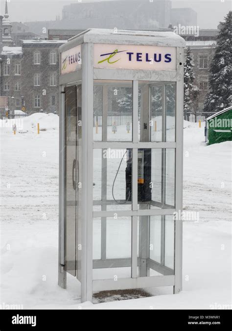 Telus Phone Booth Stock Photo Alamy