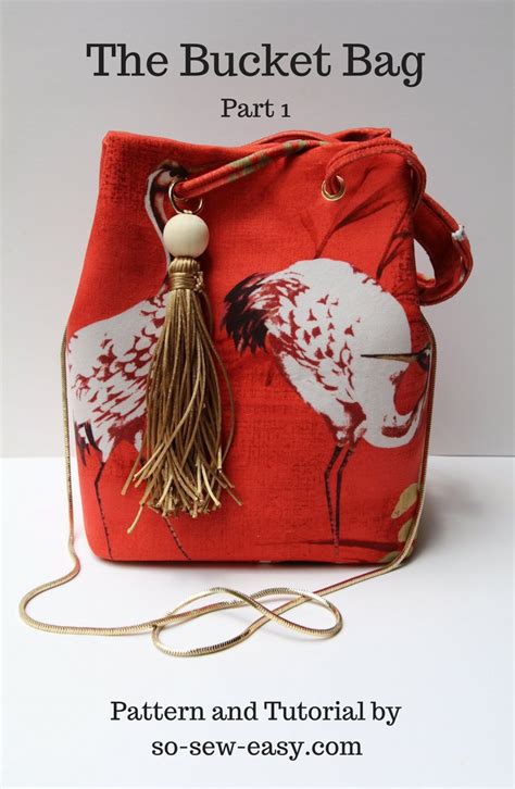 Want to make a leather drink or beer can holder? Tutorial and pattern: Bucket Bag - Sewing