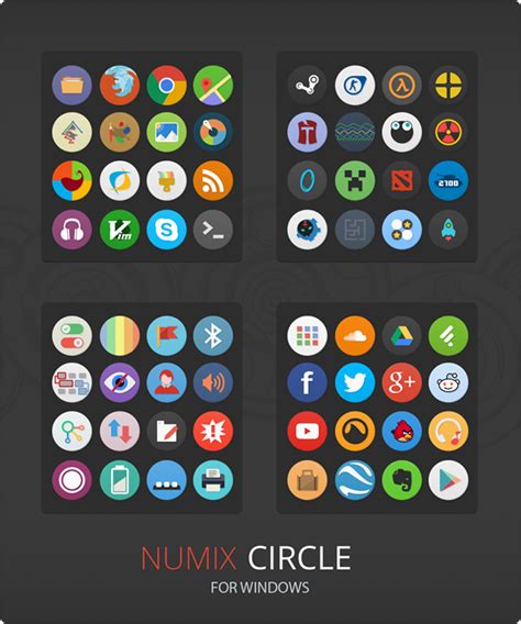 Windows Icon Packs Round Gzlikos