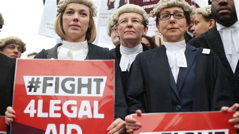 Legal Aid Protest Sees Thousands Of Lawyers Stage Court Walk Out Against Government Budget Cuts