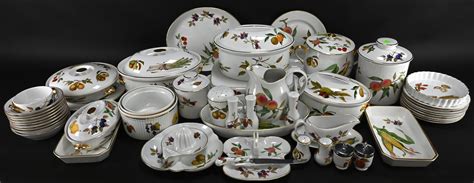 Sold Price Royal Worcester Porcelain Evesham China Collection