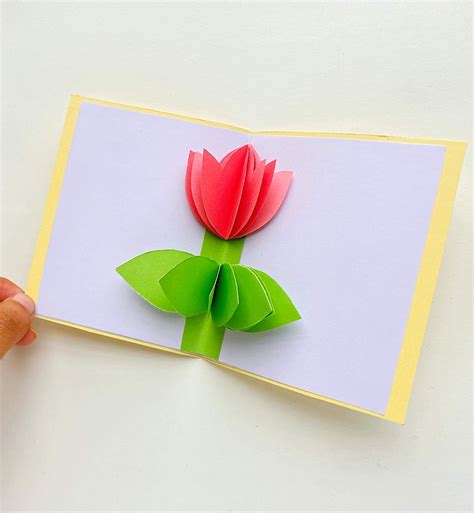 How To Make A Flower Pop Up Card 3d Flower Cards Rock