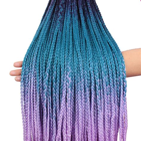 Pink Box Braids Ombre Box Braids Blond Braiding Hair Colors